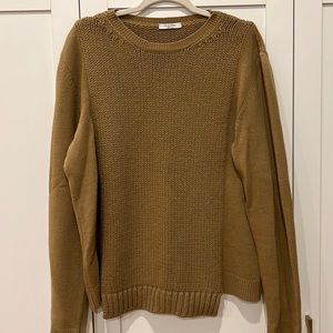 Men’s camel Valentino wool and cashmere sweater crew neck and long sleeves